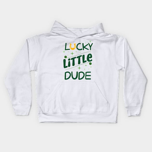 vintage-lucky little dude Kids Hoodie by soorney